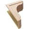 Ekena Millwork 12"W x 24"D x 36"H Classic Warren Rough Cedar Woodgrain TimberThane Corbel, Primed Tan CORUR12X24X36WARRCPR - alternate 4